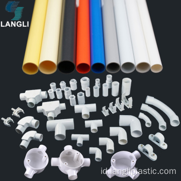 Aksesoris Pipa PVC Fitting Listrik UPVC Tahan Api